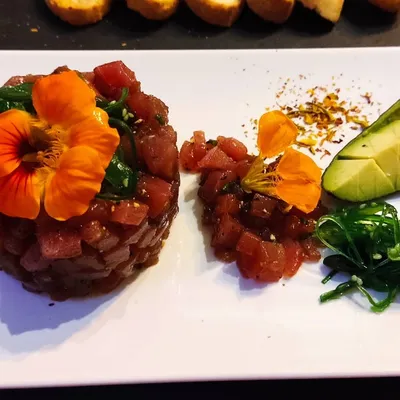 Tartar de atún en Restaurante El Bounty del Muelle