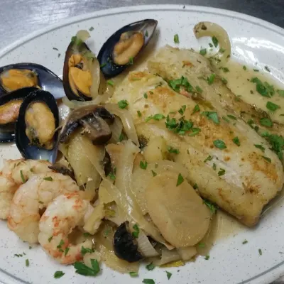 Bacalao al horno en Bar Imperial