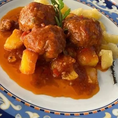 Albóndigas en El Escondite de Mendizábal