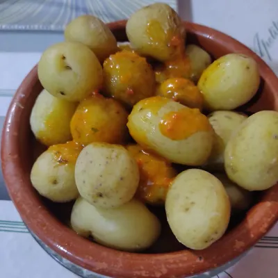 Papas arrugadas en Picoteo Café El Despacho