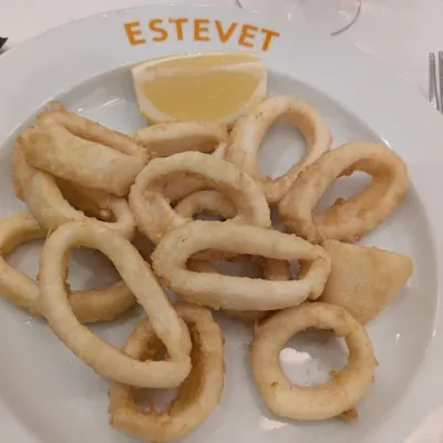 Calamares a la romana en Ca L'Estevet
