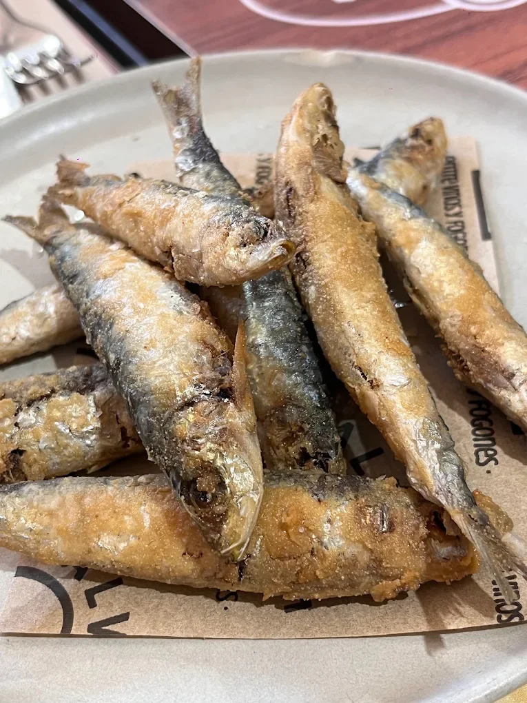 Xoubas fritas en Restaurante SALVAXE (Santiago de Compostela)