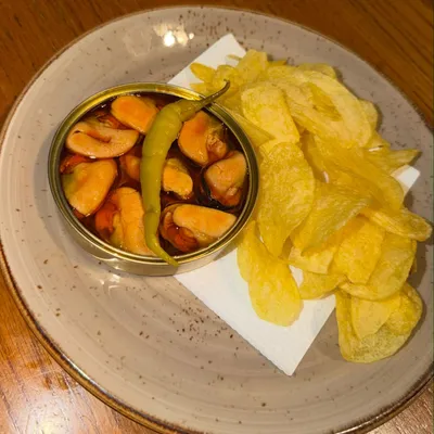 Mejillones en escabeche en La Travesía de Triana