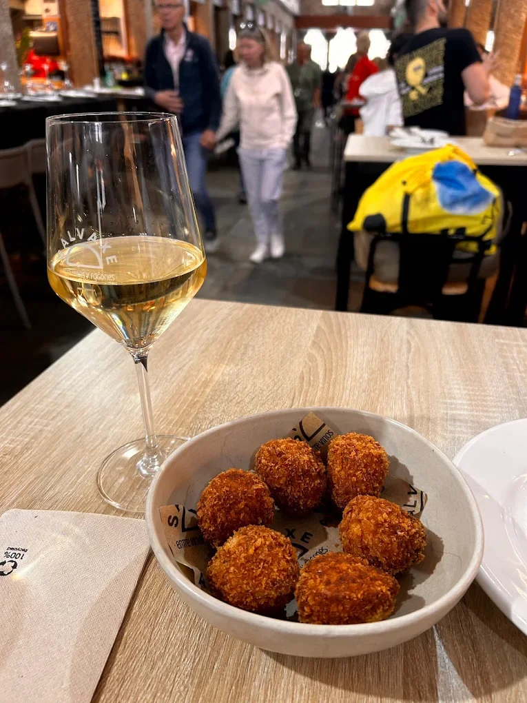 Croquetas en Restaurante SALVAXE (Santiago de Compostela)
