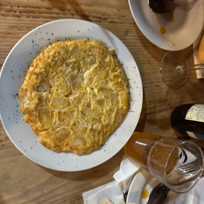 Tortilla de bacalao en Restaurante Tasca Galileo