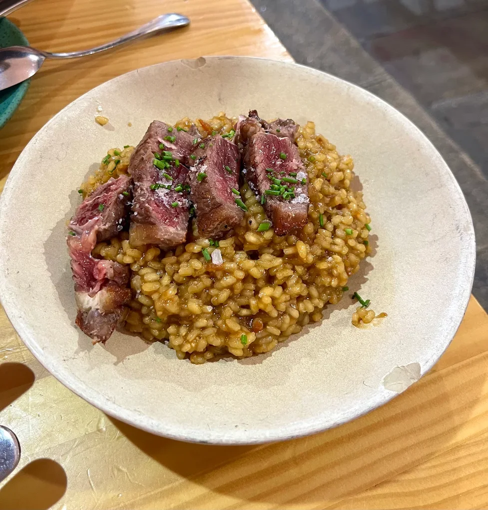 Arroz meloso en Restaurante SALVAXE (Santiago de Compostela)