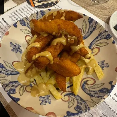 Finger de pollo en La Tabona Tasca