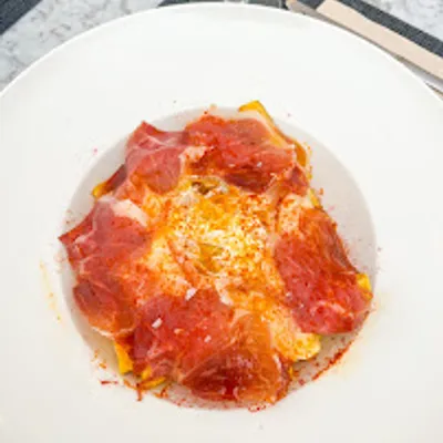 Huevos rotos en Restaurante La Niña de Vegueta