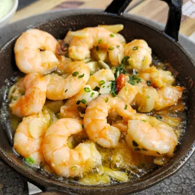 Gambas al ajillo en La Tasquita D'Ivan