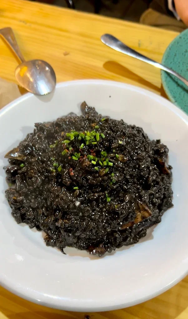 Arroz negro en Restaurante SALVAXE (Santiago de Compostela)