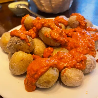 Papas arrugadas en Tasca Los Berrazales