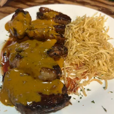 Pato al chimichurri en Restaurante Tasca Galileo