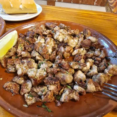 Mollejas de cordero en Casa Toni
