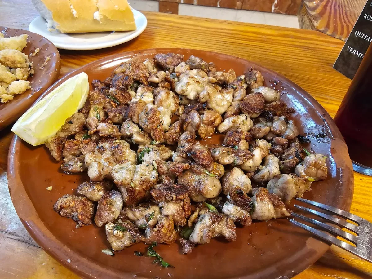 Mollejas de cordero en Casa Toni
