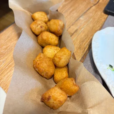 Croquetas en Bodega Katxiña