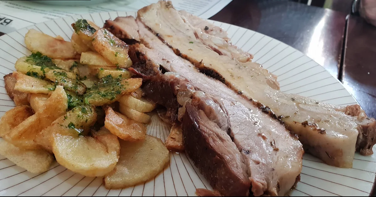 Costillas de cerdo asadas