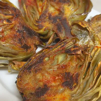 Alcachofas en La Cova Fumada
