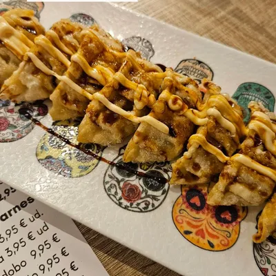 Gyozas en La Tabona Tasca