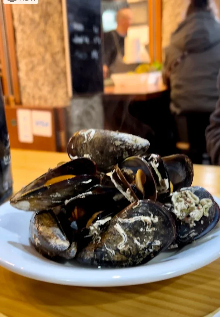 Mejillones en Restaurante SALVAXE (Santiago de Compostela)