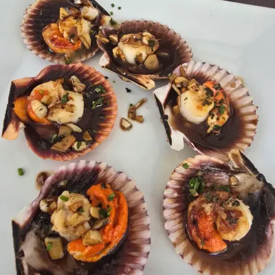 Zamburiñas en Taberna Gallega O'Candil Pulpería