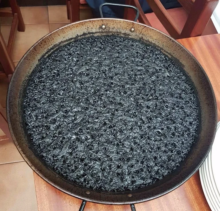Arroz negro en Restaurante El Arrosar