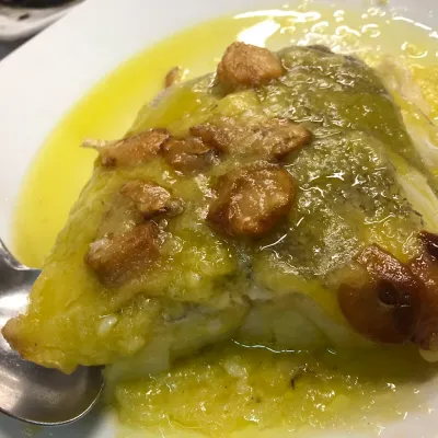 Bacalao al pilpil en Restaurante Urbieta