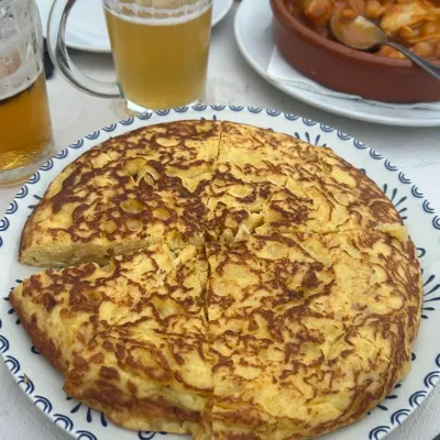 Tortilla de patatas en Casa Enriqueta