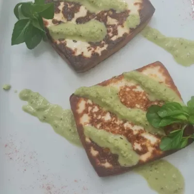 Queso a la plancha en Tasca Los Berrazales
