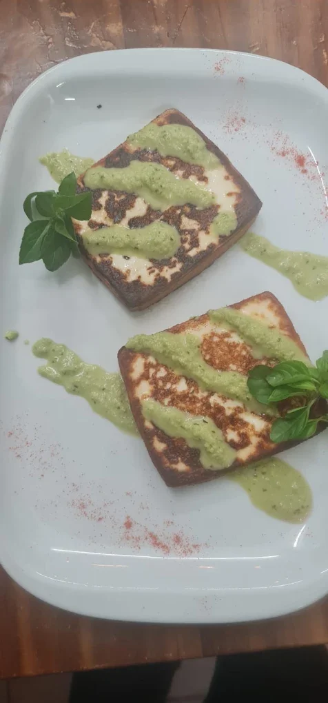 Queso a la plancha en Tasca Los Berrazales