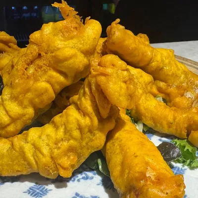 Churros de pescado en La Tabona Tasca
