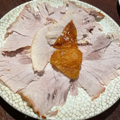 Pata asada en Restaurante Bodegón Lagunetas