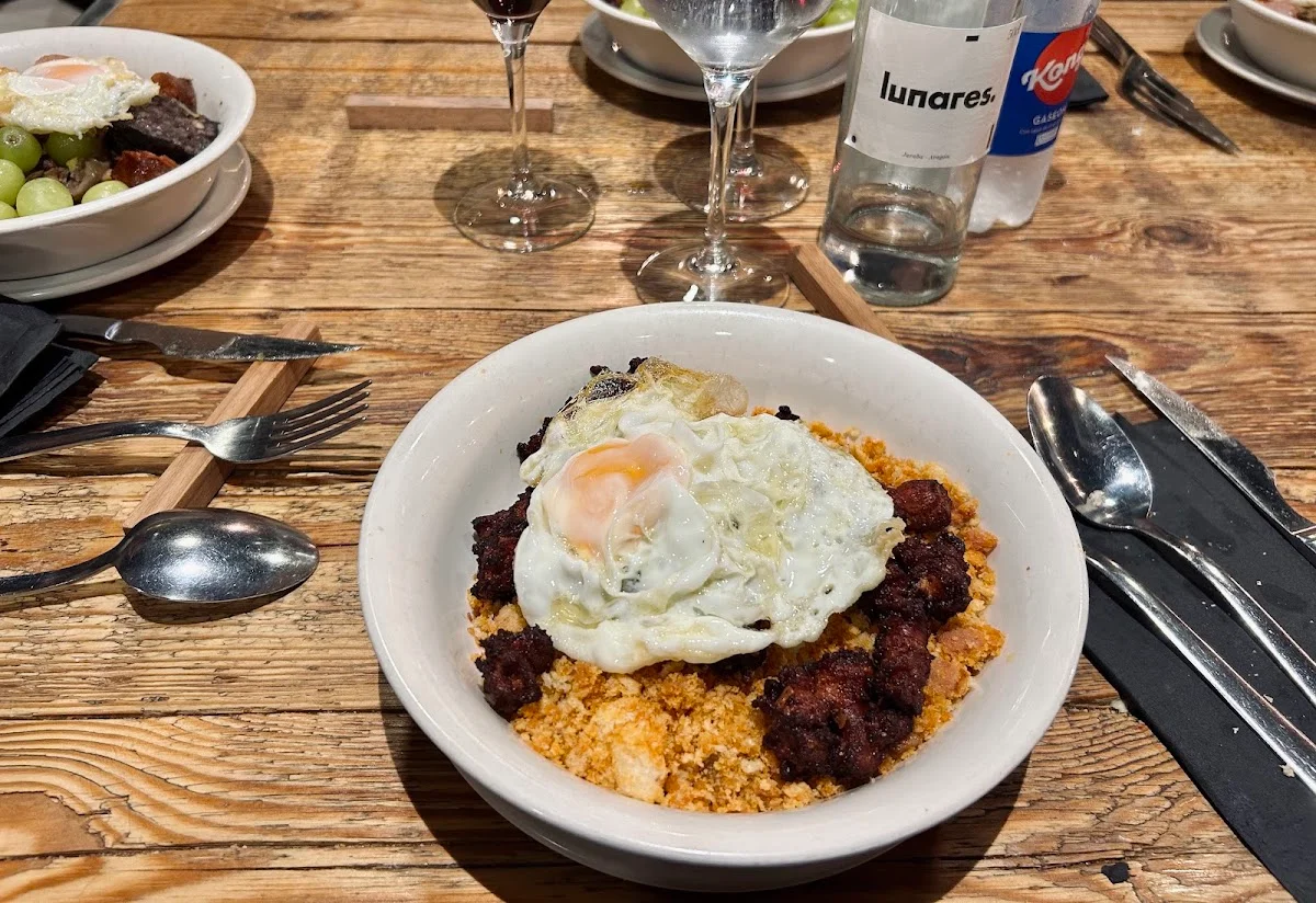 Migas aragonesas en La Miguería